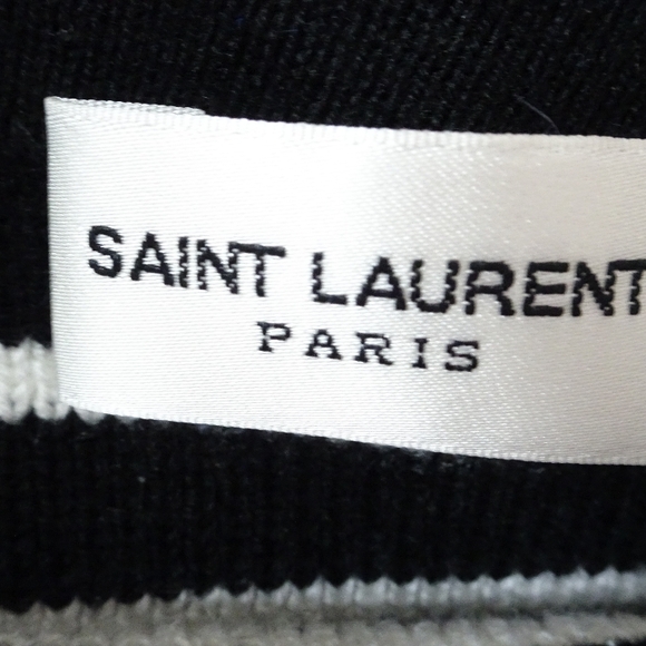 🌸 Saint Laurent Paris Striped Crop Top Size S - Picture 7 of 9